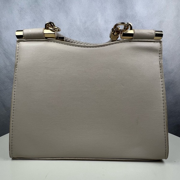 Bebe Aliah Stud Micro Shopper Crossbody Bag In Light Beige No Crossbody Strap - Picture 8 of 13